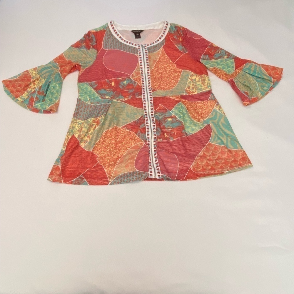 Multiples Multicolored Shirt/Light Jacket Size L - image 1